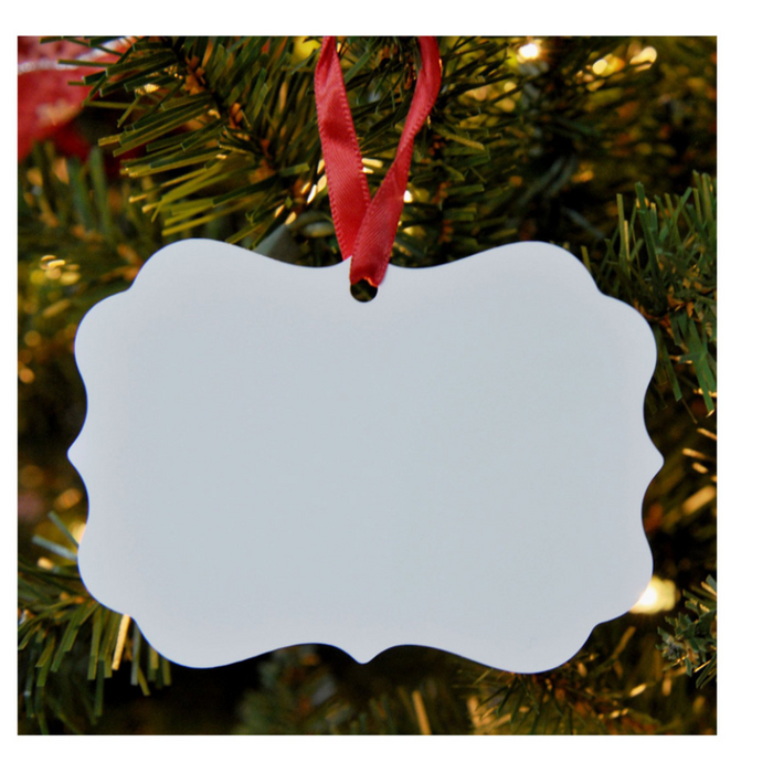 Benelux Shape Aluminum Metal Ornament - 2-Sided