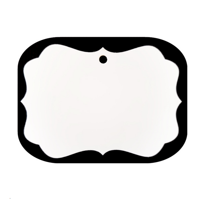 Benelux Shape Aluminum Metal Ornament - 2-Sided