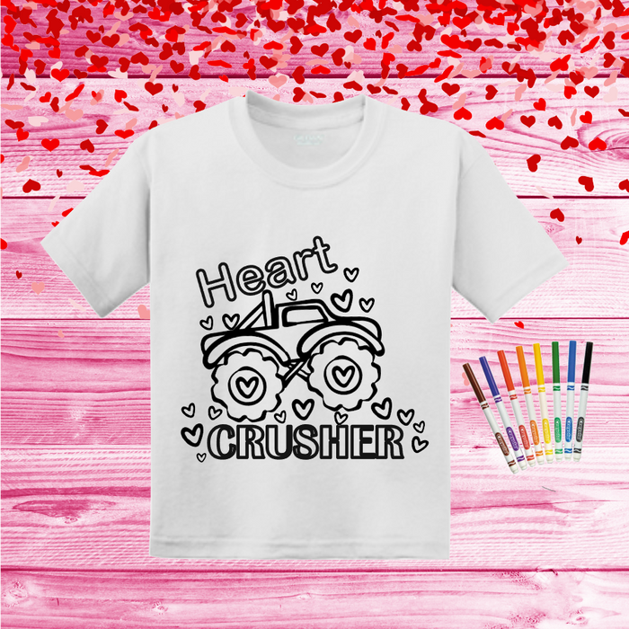 Valentine Coloring Shirts