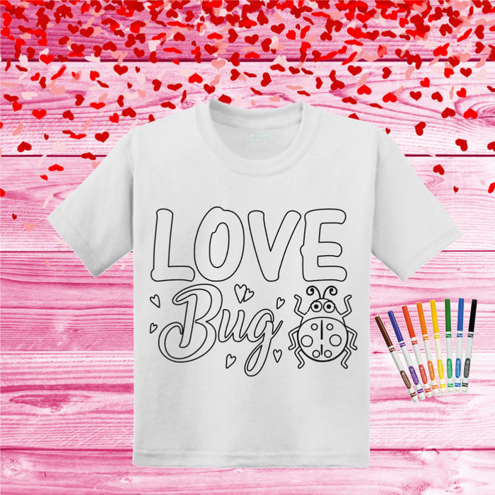 Valentine Coloring Shirts