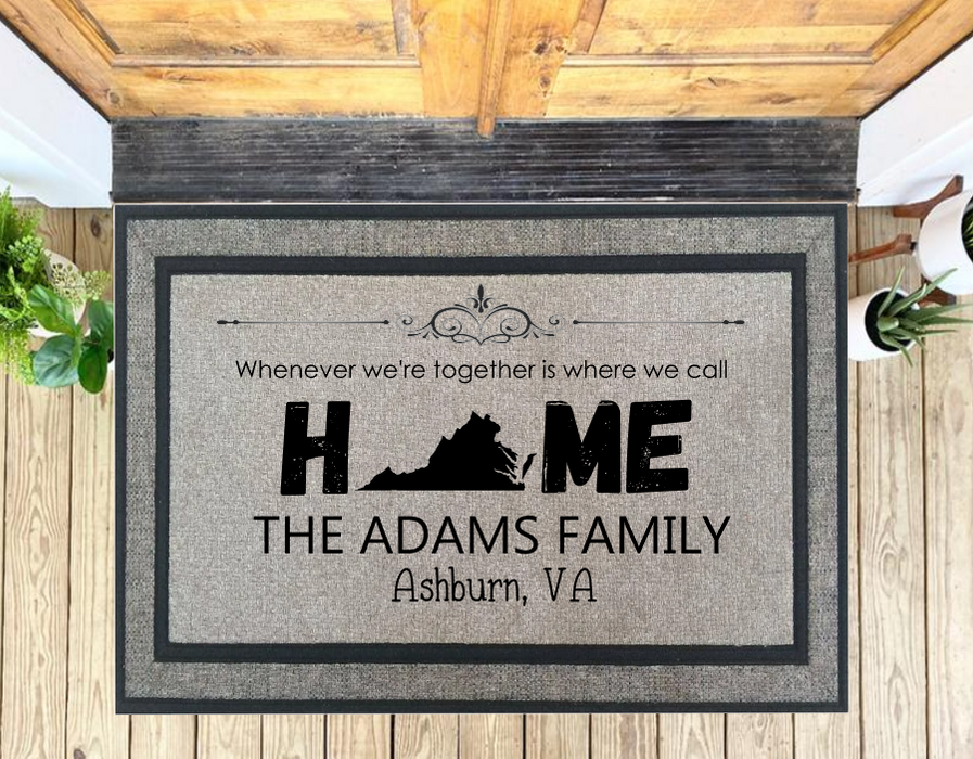 State Personalized Door Mat - 18 X 30